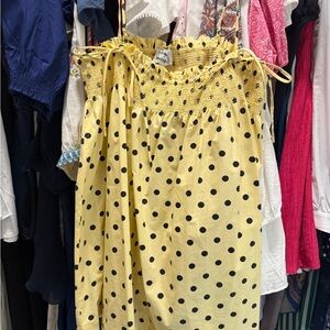 Damson Madder lilo Yellow Polka Dot Dress